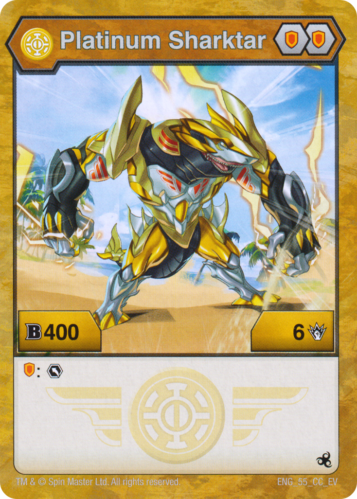 Aurelus Platinum Sharktar (EV) - The Bakugan Wiki