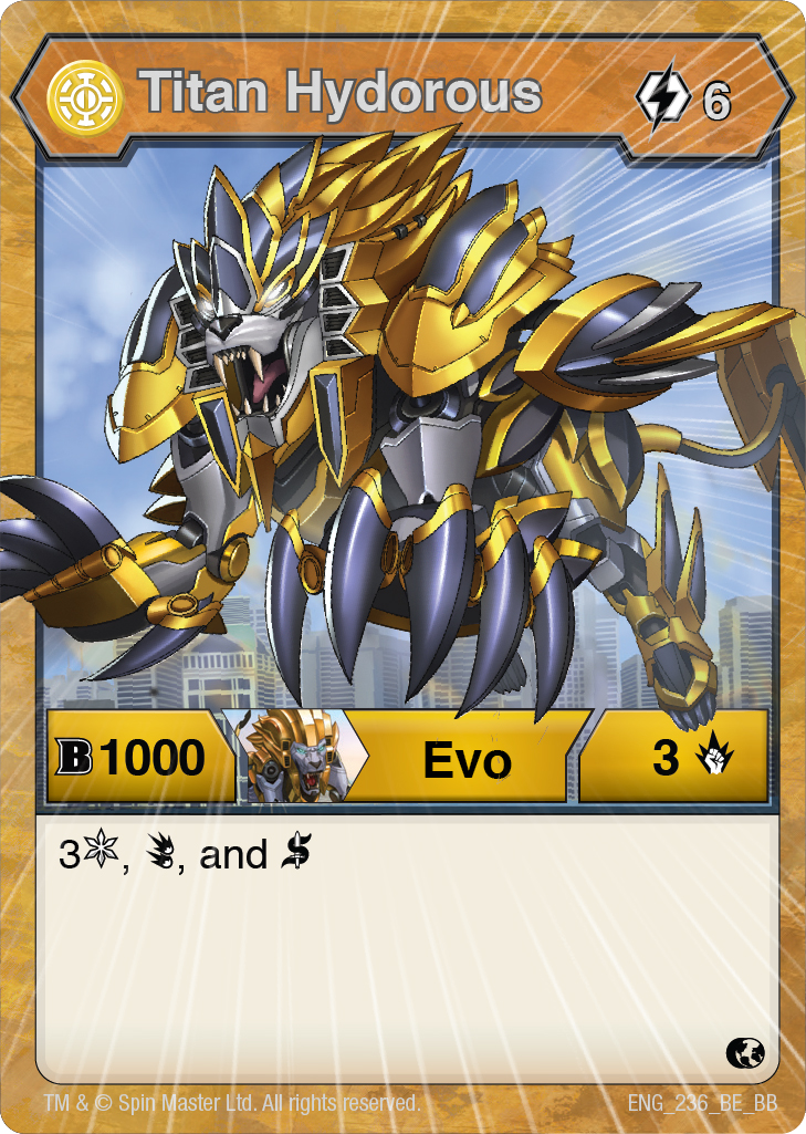 Aurelus Titan Hydorous (Battle Brawlers) - The Bakugan Wiki