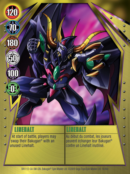Bakugan Linehalt – Figurine Spin Master – Occasion