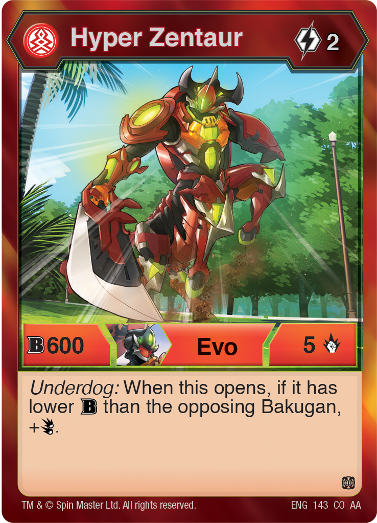 Pyrus Hyper Zentaur (Age of Aurelus) - The Bakugan Wiki