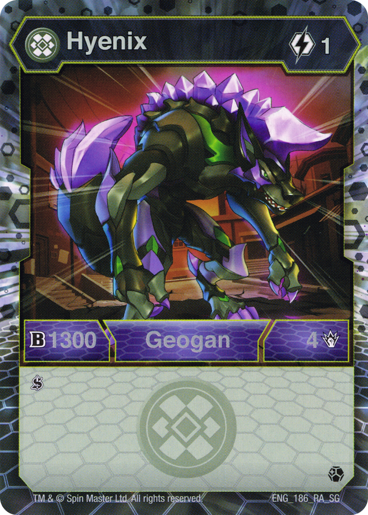 Darkus Hyenix (Secrets of the Geogan) - The Bakugan Wiki