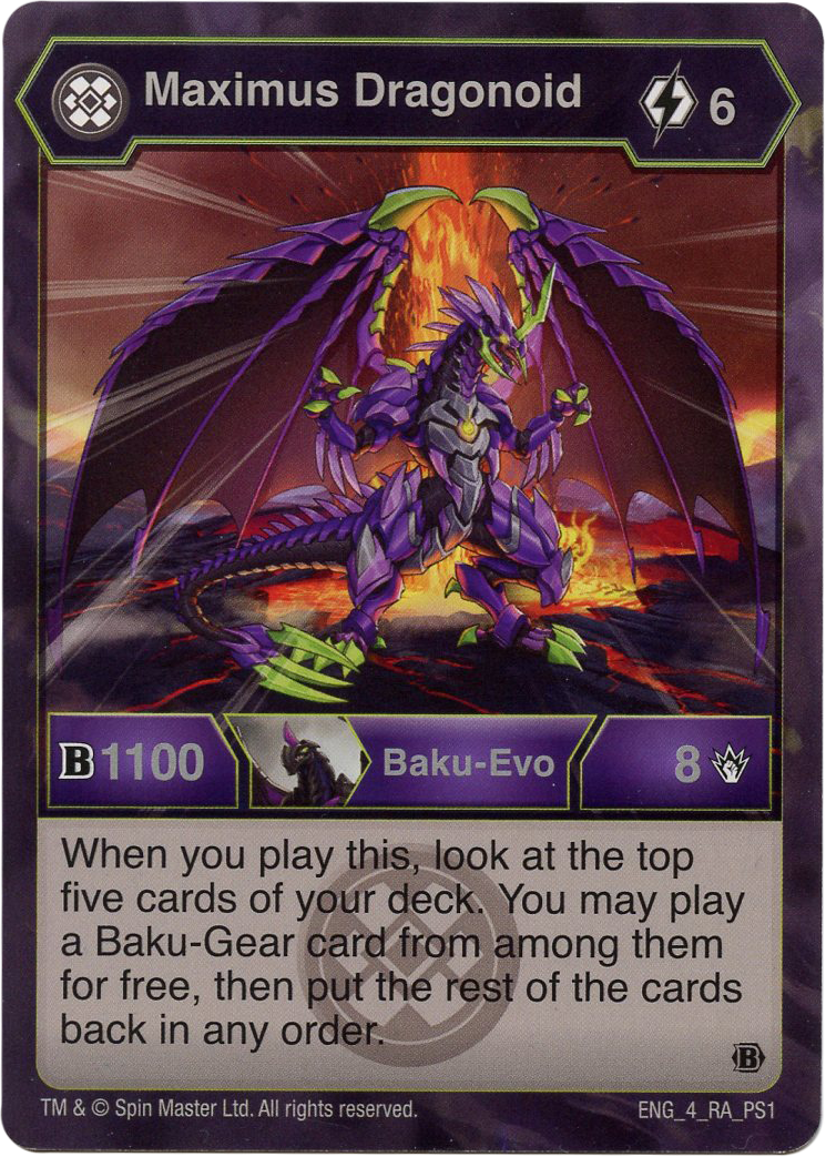 Darkus Maximus Dragonoid (Brawler Pack) - The Bakugan Wiki