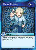 BAKUGAN Battle RESURGENCE Battle Planet SHUN KAZAMI HERO Card 77/_SR/_BR
