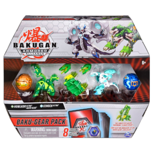 Pack Batalla Bizak Bakugan - Incluye 5 Bakugans (Haos Serpenteze, Ventus Howlkor) + Tarjetas