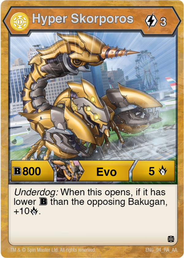 Spin Master Bakugan Cards Bakugan Resurgence & Ages Of Aurelus Booster Pack  - Sealed Collectible Trading Card Pack