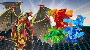 First DRAGONOID Battle In All Seasons - Bakugan Evolutions, Battle Planet,  Armored Alliance & Geogan 