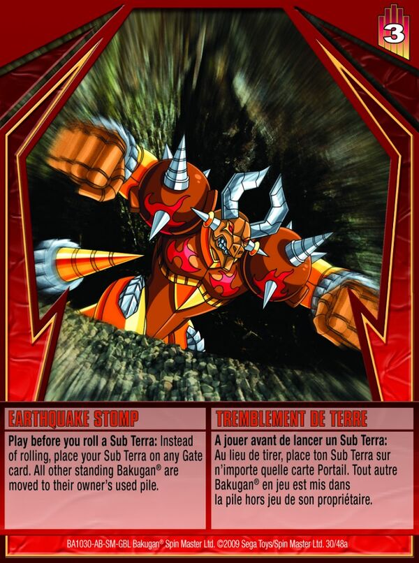 Earthquake Stomp The Bakugan Wiki