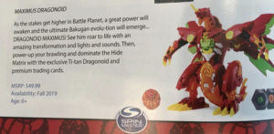 Bakugan Battle Planet Maximus Dragonoid Toy Fair 2019.png