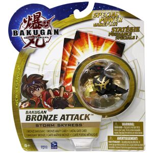 Bronze Attack Bakugan - Ventus Storm Skyress, Subterra Wilda, Aqous Diablo