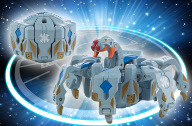 Bakugan Geogan Rising 2021 Darkus Ghost Beast Geogan (Viloch Combiner Part 3 Of 7) Collectible Action Figure And Trading Cards main image 0